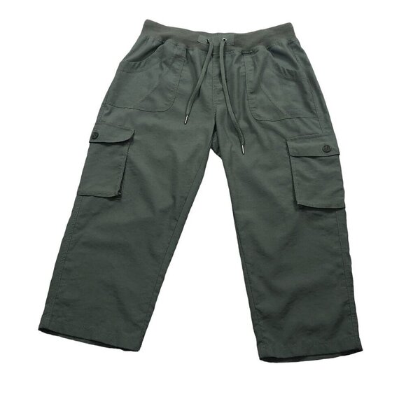Outdoorsports Khaki Gorpcore Cargo Capri Pants Size L - Picture 1 of 9